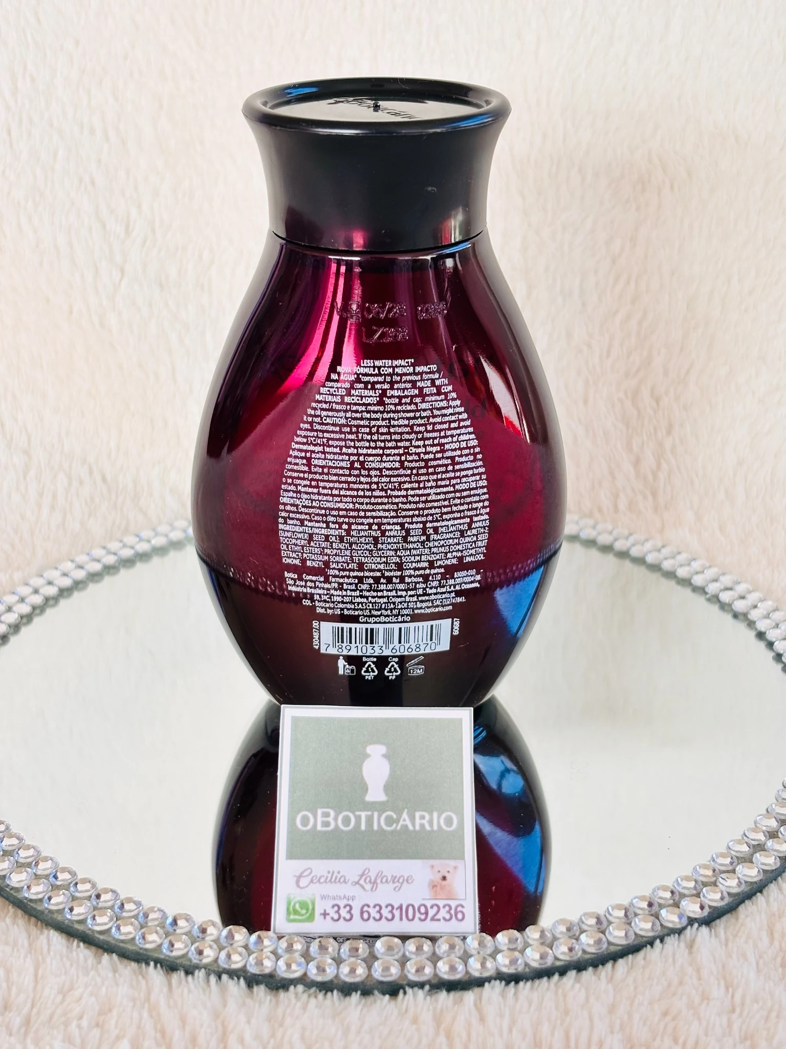 Nativa Spa Black Plum Hydrating Oil OBoticario, 200 ml – photo 3